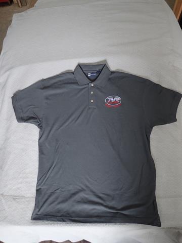 TVRCCNA Polo Shirt - Graphite with Car Club Logo - Medium